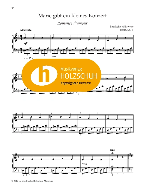 Marie gibt ein kleines Konzert